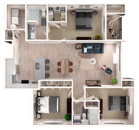 C1 Floor Plan at Zera at Reed Crossing